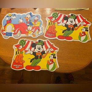 Vintage Mickey Mouse Placemats